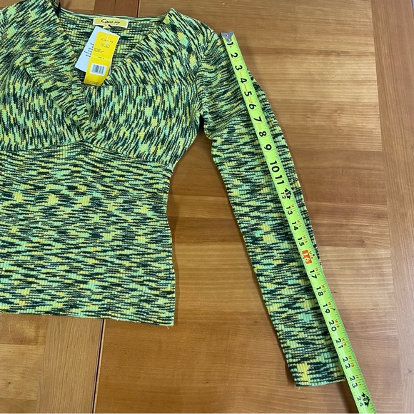 Circus NY by Sam Edelman NWT Twisted Front Long Sleeve Knit Top med - Picture 8 of 11